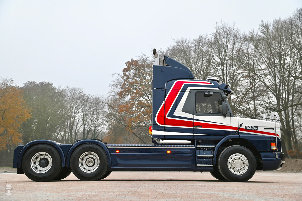 De Scania T143 van Beekman Transport